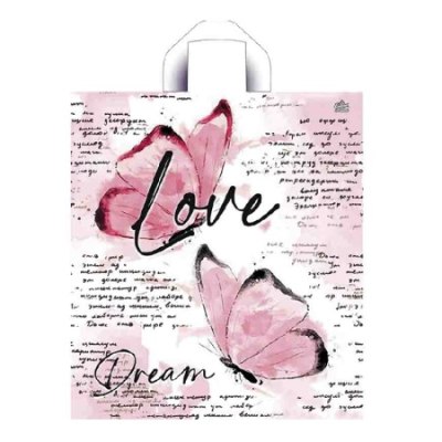 Пакет петлевой 420*380*0,037 ПНД Love Dream /50/300