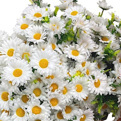 Цветок искусственный 25-157НВВ №2 Ромашка 6 бутонов малая  \40