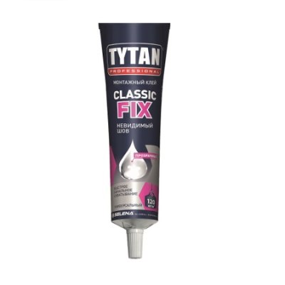 Клей монтажный Tytan Classic Fix прозрачный тюбик 100мл/12