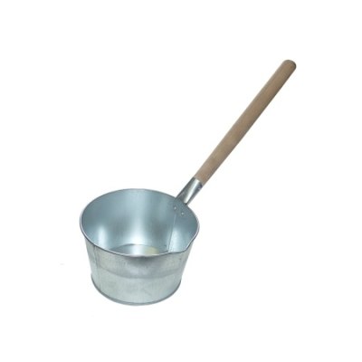 Ковш банный оцинкованный 3,5л с дер ручкой /10