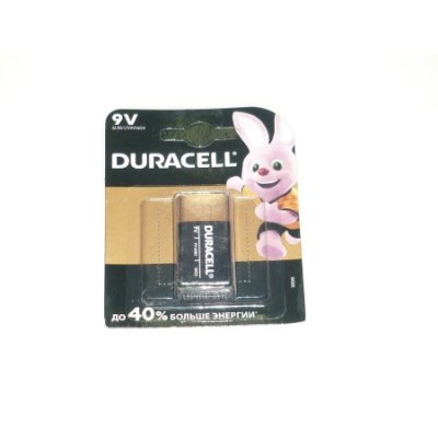 Батарейки Duracell 6F22 Крона /1/360