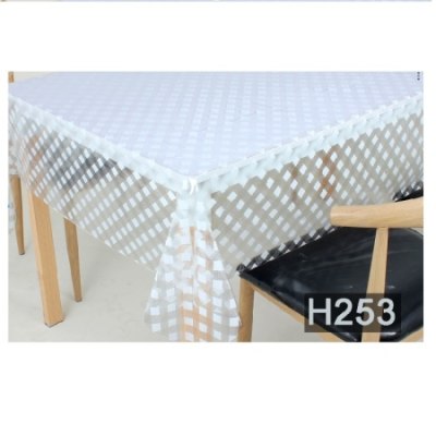 Клеенка DEKORELLE NICOLE 055 прозрачная с печатью 1,37м*0,10мм*20м
