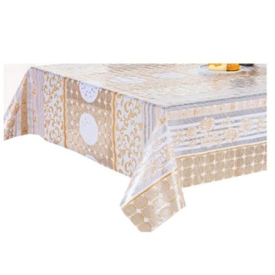 Клеенка DEKORELLE Lace Gold/Silver 009 АЖУРНАЯ 1,37*20м