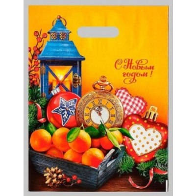 Пакет вырубной 310*400*0,060 Ламинат Мандарины /50/500
