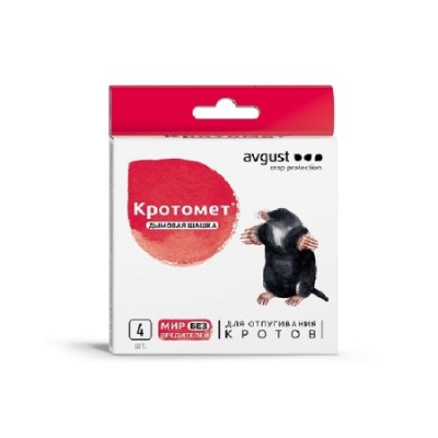 От кротов Кротомет дымовая шашка 4*30гр Август /20