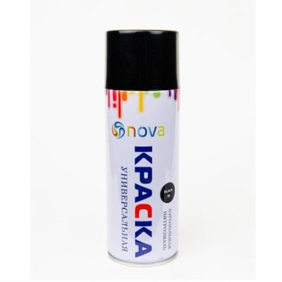 Краска аэрозоль Nova №39 450мл (Черная Глянцевая) /24