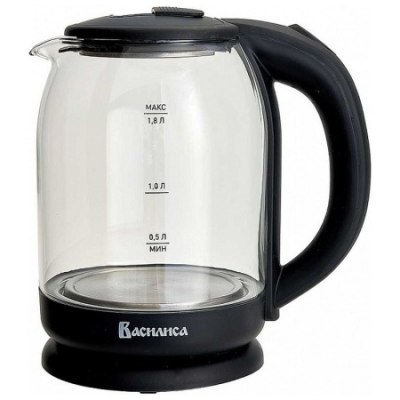 Чайник эл. Василиса ВА-1034 1,8л черный стекло /12