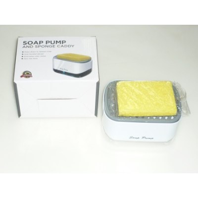 Диспенсер для губки и моющего средства Soap Pump 13*9*9см /100