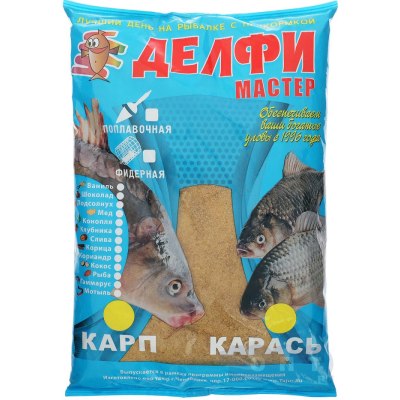 Прикормка летняя Делфи мастер, анис,карп,карась цв.красн.DMNF-004-R-800гр /15