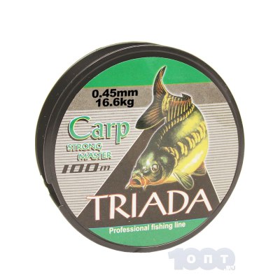 Леска TRIADA carp strong master 100м 0,45мм