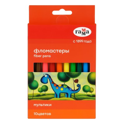 Фломастеры 10 цв. Гамма 'Мультики'