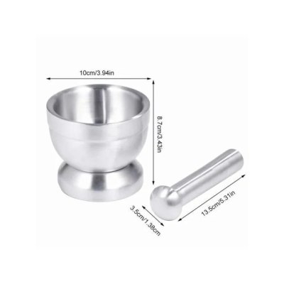 Ступка с пестиком метал. 108-33-16