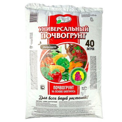 Грунт ЗЕЛЕНЫЙ ГОРОД Универсальный 40л Биогумус/1