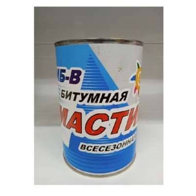 Мастика битумная МБ-В 0,9кг банка /14 БК