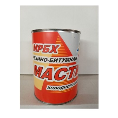 Мастика резино-битумная МРБХ 0,9кг банка /14 БК