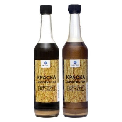 Краска БТ-177 Золотистая 0,5л стекло /24 БК