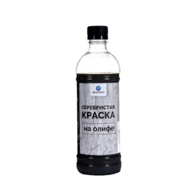 Краска Серебристая на олифе 0,5л ПЭТ /24 БК