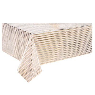 Клеенка DEKORELLE Lace Gold/Silver 003 АЖУРНАЯ 1,37*19м