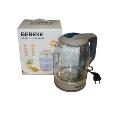 Чайник эл. BEREKE 2,0л BR-307 стекло Бежевый /12