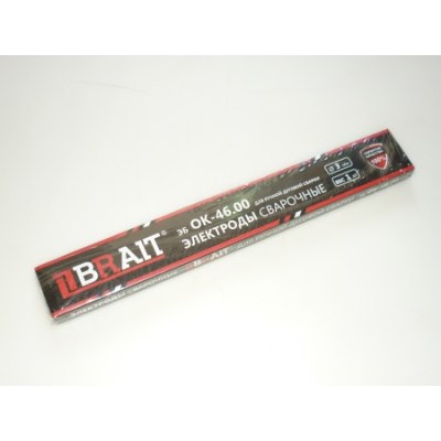 Электроды ЭБ ОК-46.00 d-3,0*350мм (1кг) BRAIT рутил-целлюлозное покрытие /10