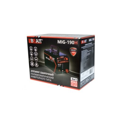 Инвертор сварочный BRAIT МIG-190H полуавтомат /48