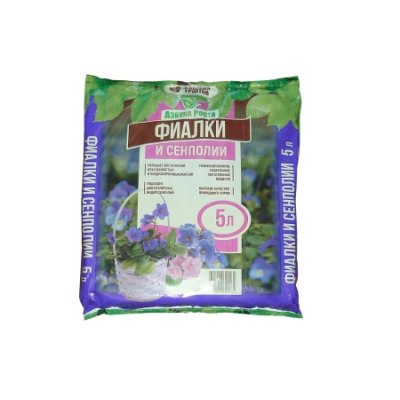 Грунт торфяной Азбука роста Цветочный 5л Фиалка и Сенполия /15/450