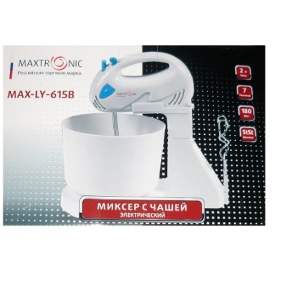 Миксер эл. MAXTRONIC LY-615В с чашей 2л 7ск /12