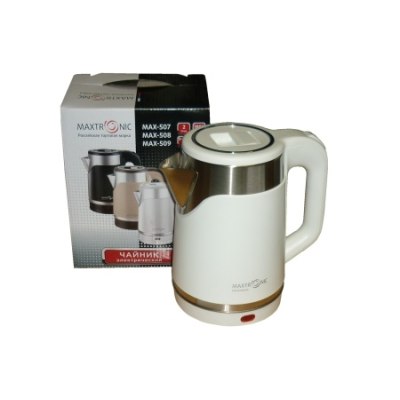 Чайник эл. MAXTRONIC MAX-509 2,0л белый /12
