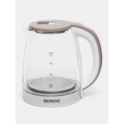 Чайник эл. BEREKE 2,0л BR-504 стекло Белый /12
