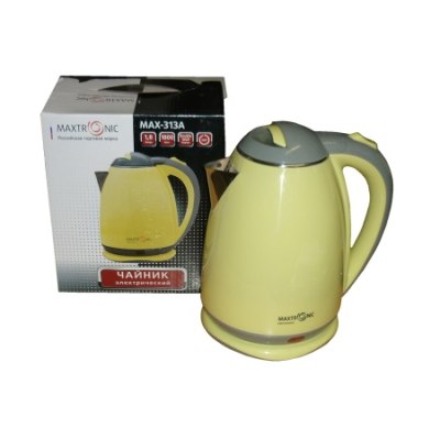 Чайник эл. MAXTRONIC MAX-313A 1,8л желтый /16