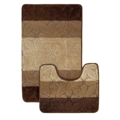 Коврик в ванную комнату Набор 2пр 60*100см+50*60 Dekorelle Bravo, BrMk04-2 Коричневый