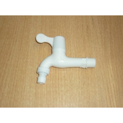Кран водоразборный пласт 1/2 без гайки ручка-флаг быстросъем /300 2504-13