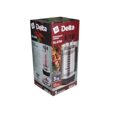 Шашлычница эл. DELTA DL-6700 5шампуров 900Вт /6