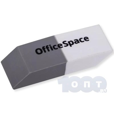 Ластик Office Space скошенный комбинир.,термопласт. рез. 41*14*8мм/40 OBGP_10064 /40