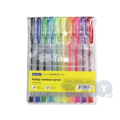 Набор ручек гель 10цв GPA100\10_1711