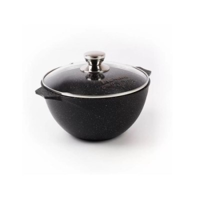 Казан 4л стек.крыш антипригарное покрытие Гранит black (мечта) 54802