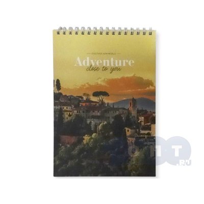 Блокнот 40л. А7 на гребне 'Микс'