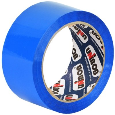 Клейкая лента 48мм*66м*45мкм UNIBOB синяя /6/36