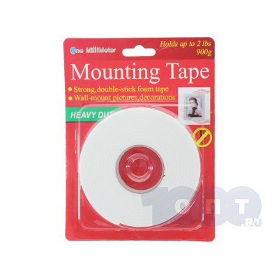 Клейкая лента двухсторонняя 18мм*3м SAI 190 2шт