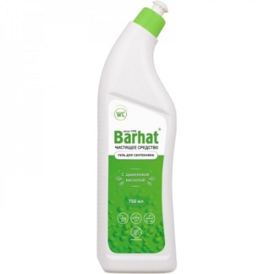 Чистящее средство гель для сантехники с щавелевой кислотой 750гр BARHAT /21