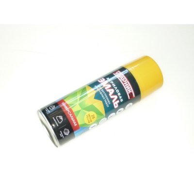 Краска аэрозольная Ударник №25 520мл*300гр 'MEDIUM YELLOW' светло-желтый /12