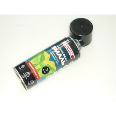 Краска аэрозольная Ударник №39 520мл*300гр 'BLACK' черный /12