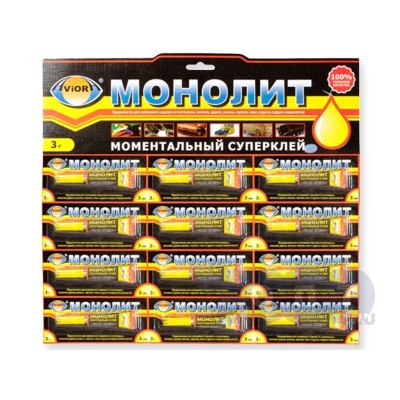 Клей-супер 'Авиора монолит' 3гр цена за1шт \ 12\288