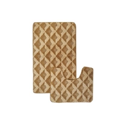 Коврик в ванную комнату Набор 2пр 50*40см+50*80см AQUADOMER Фиеста Коричневый F002 1/50
