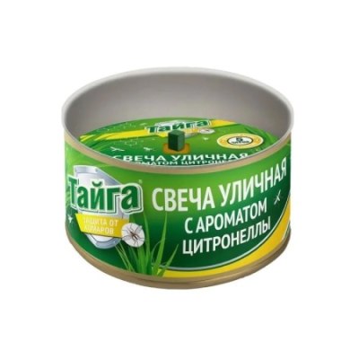 От комаров СВЕЧА УЛИЧНАЯ 120гр Тайга ИН-132 /12