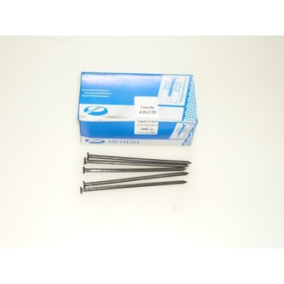 Гвозди 4,0*120 коробка 1кг /18