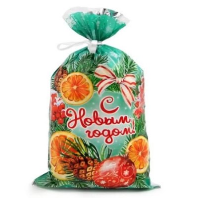 Пакет подарочный 20*35см Новогодний 'Гостинцы' ВОРР /100/2000 11512