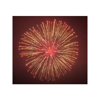 SH 0701 7' Flower wave chrys to red strobe with red strobe pistil (L4) 4/1