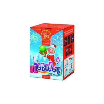 ЕС268  Батарея салютов 'Новогод'  (0,8'х25)  1/12/1