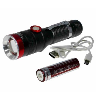 Фонарь аккумуляторный ZOOM YM-736 T6